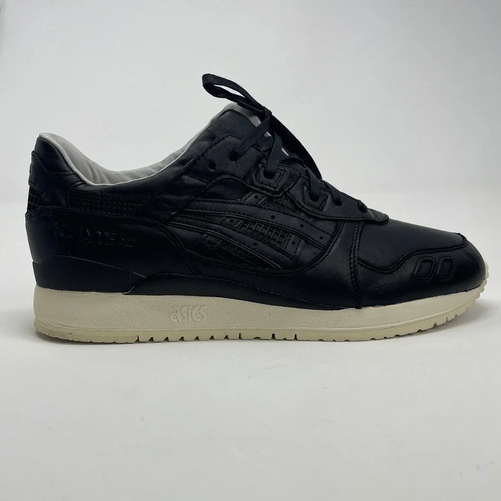 Asics Gel-Lyte III Kith Grand Opening Men Black Leather Sneakers H41HK Size 11.5 - Picture 2 of 9